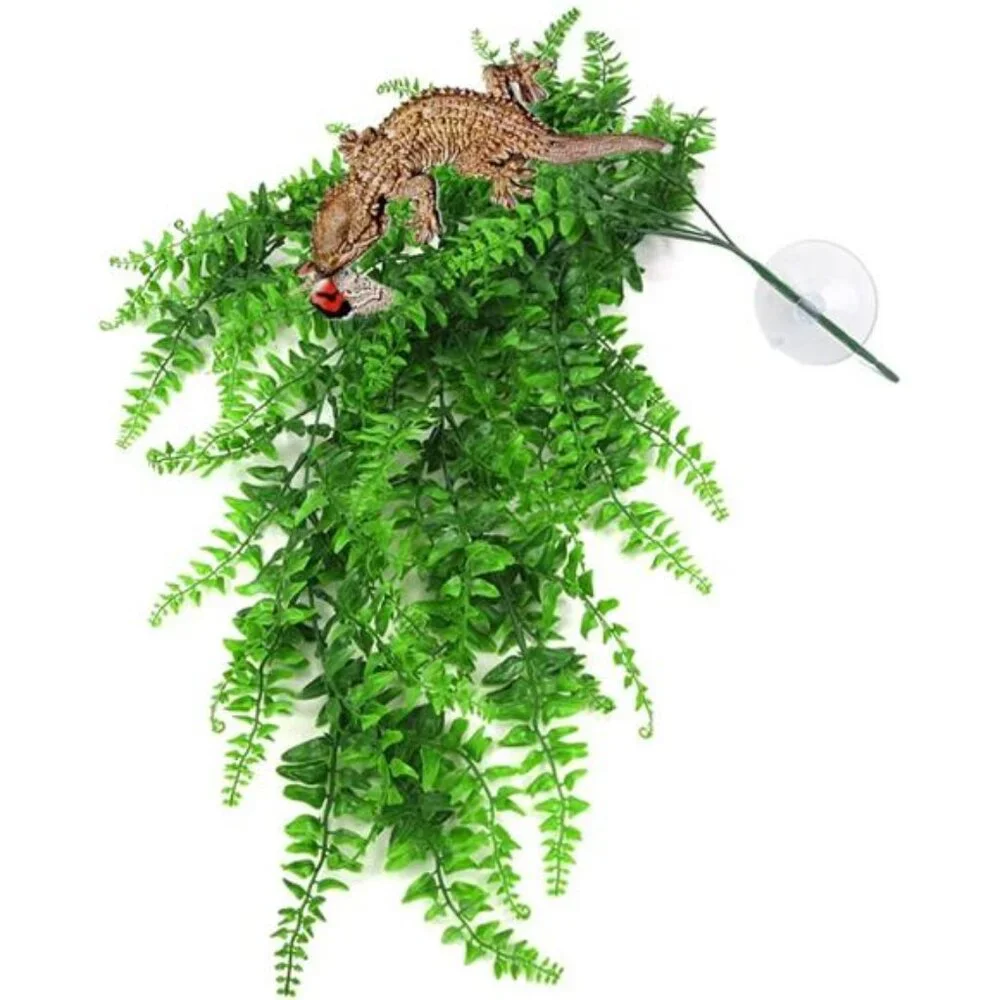Reptile Plants Hanging Fake Vines Boston Climbing Terrarium Plant with Cup